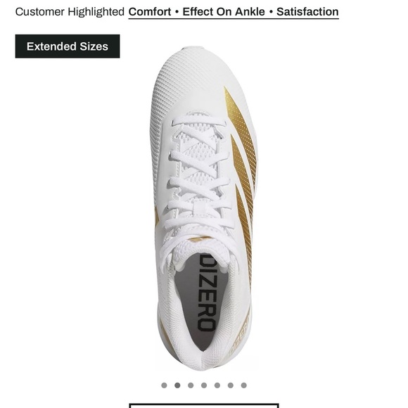 Adidas  Men’s Adizero Impact 2 football cleats - Picture 6 of 12